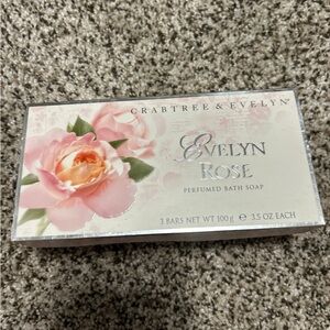 Crabtree & Evelyn Rose Scented Bath Soap Trio